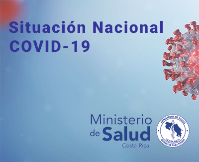 Página del Ministerio de Salud con los datos actualizados del COVID-19 en Costa Rica