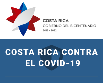 Página de Presidencia sobre la situación en Costa Rica con el COVID-19