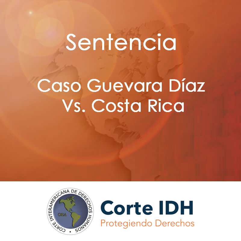 Enlace a la información sobre el caso Guevara Diaz versus Costa Rica