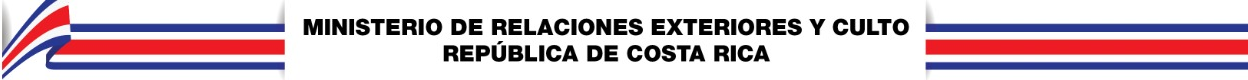 Banner Ministerio de Relaciones Exteriores y Culto