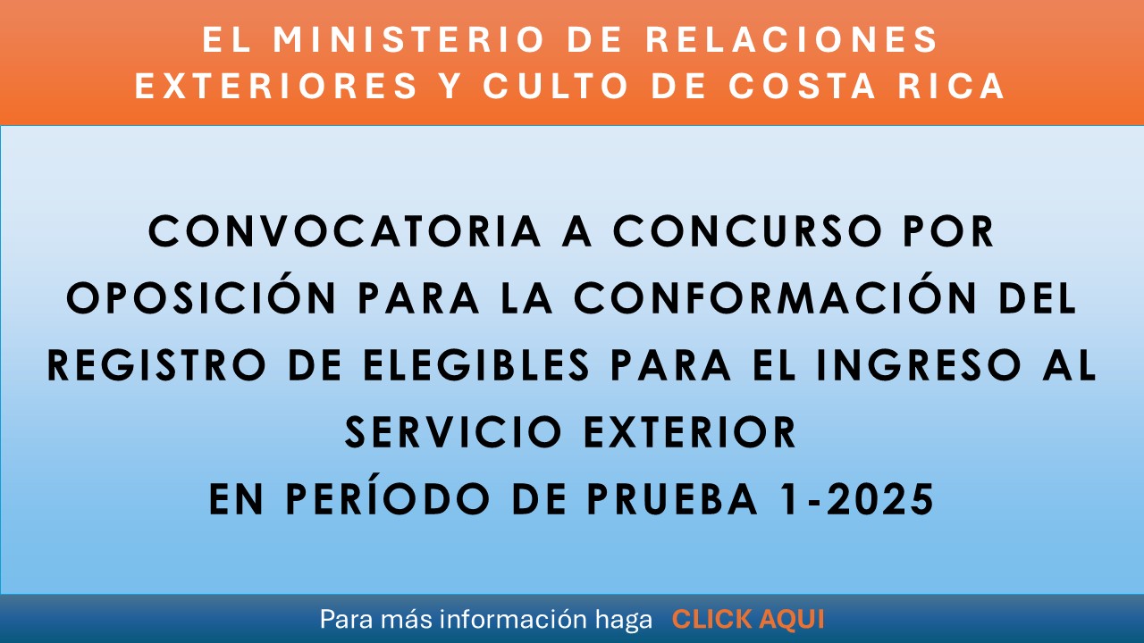 El Ministerio de Relaciones Exteriores y Culto convoca a concurso por oposición para la conformación del registro de elegibles para el ingreso al Servicio Exterior en período de Prueba I-2023